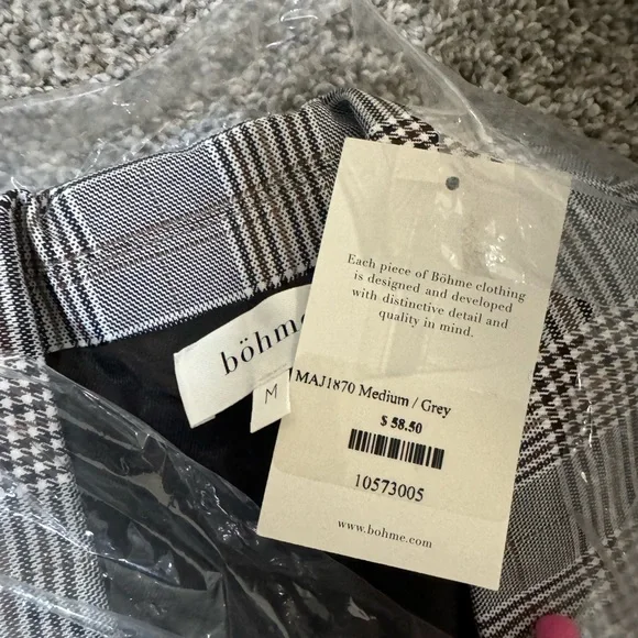 BÖHEME | NWT Bohme Brown & Black Plaid Single Button Oversized Blazer - Picture 4 of 7